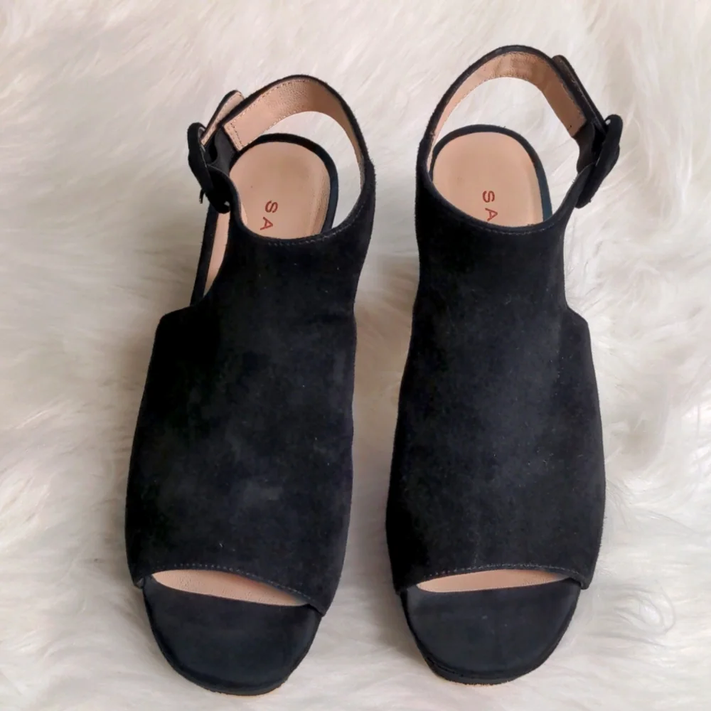 🛑SOLD! Sacha London Pepa Block Heel Platforms Sandals - Picture 4 of 9